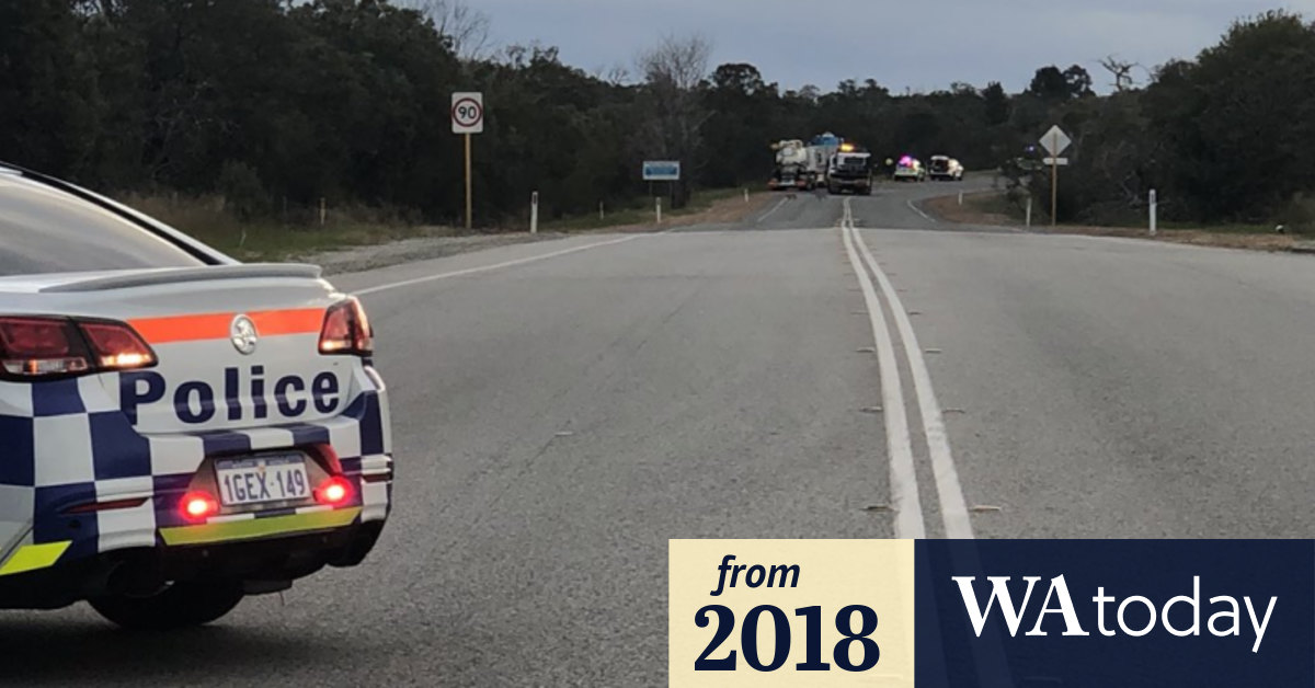 Woman dies in fiery crash with truck south of Perth